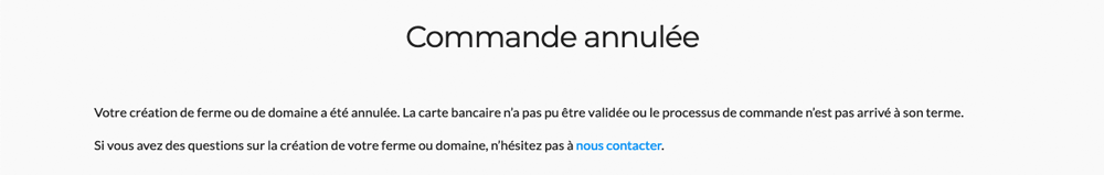 Souscription annulée