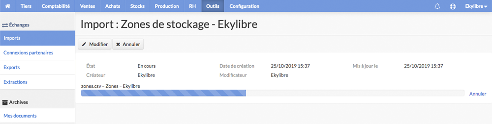 Progression import