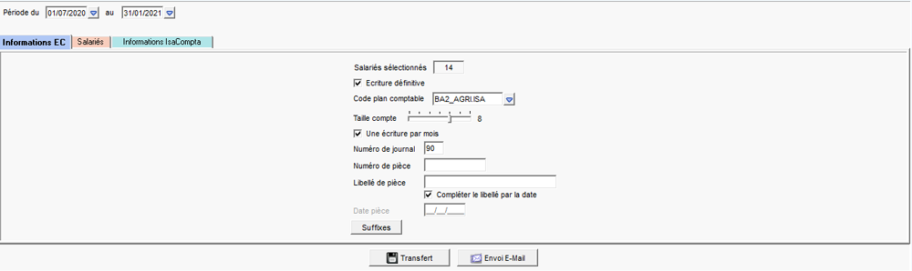 Obtention du fichier ECR