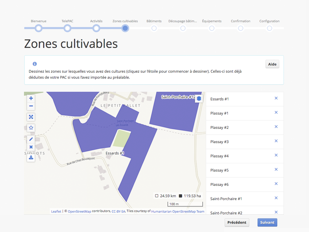 Zones cultivables