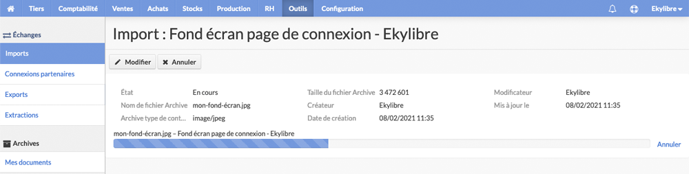 Progression import