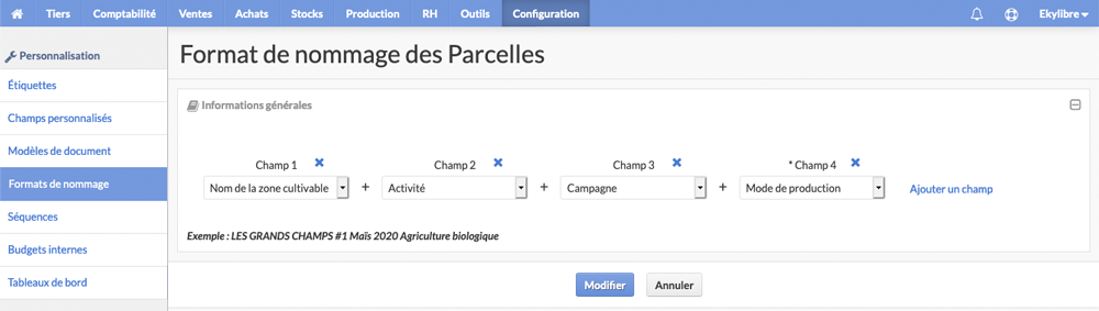 Validation du nouveau format