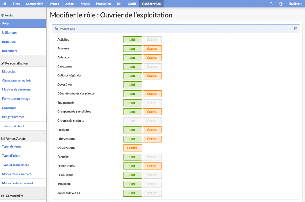 Extension des droits