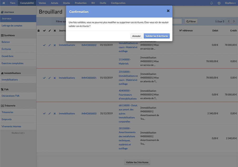Validation du brouillard