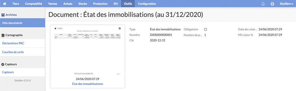 Récupération du fichier