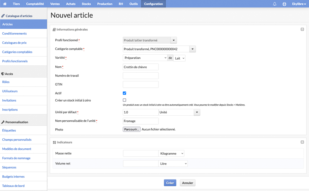 Nouvel article
