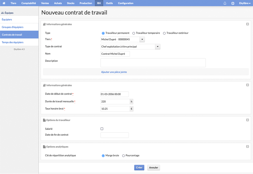 Nouveau contrat
