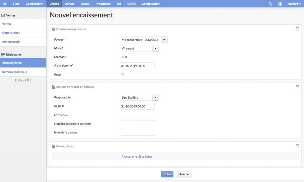 Encaissement