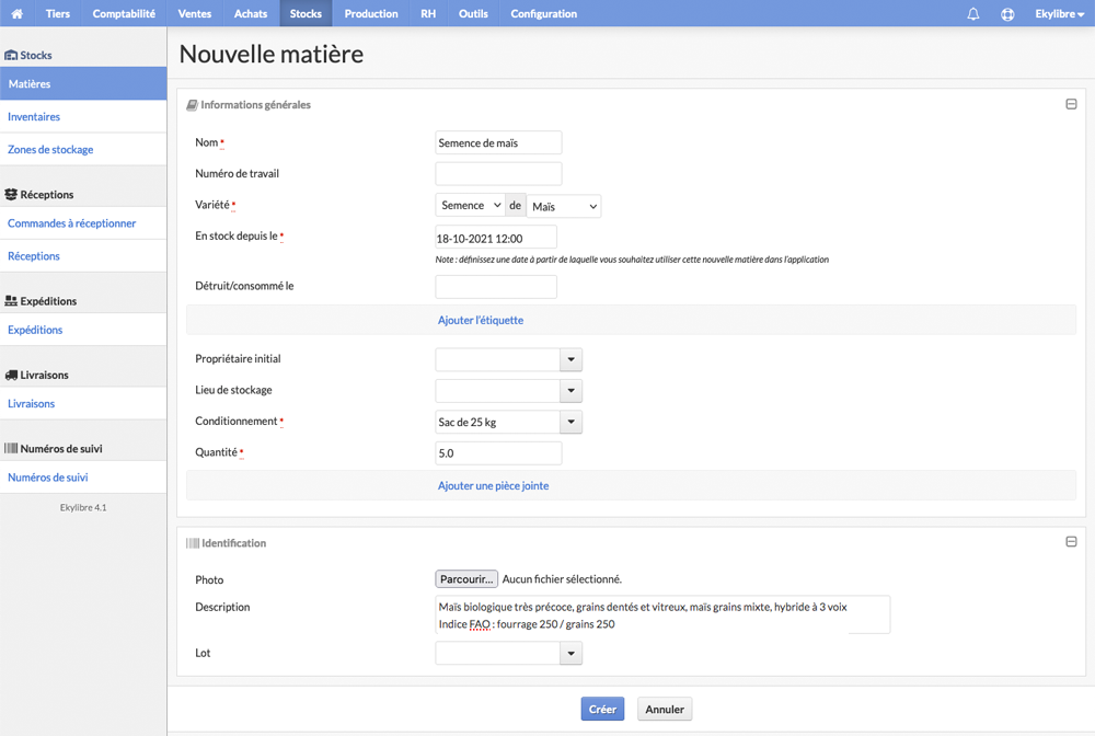 Nouvelle matière