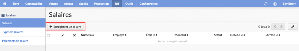 Nouveau salaire