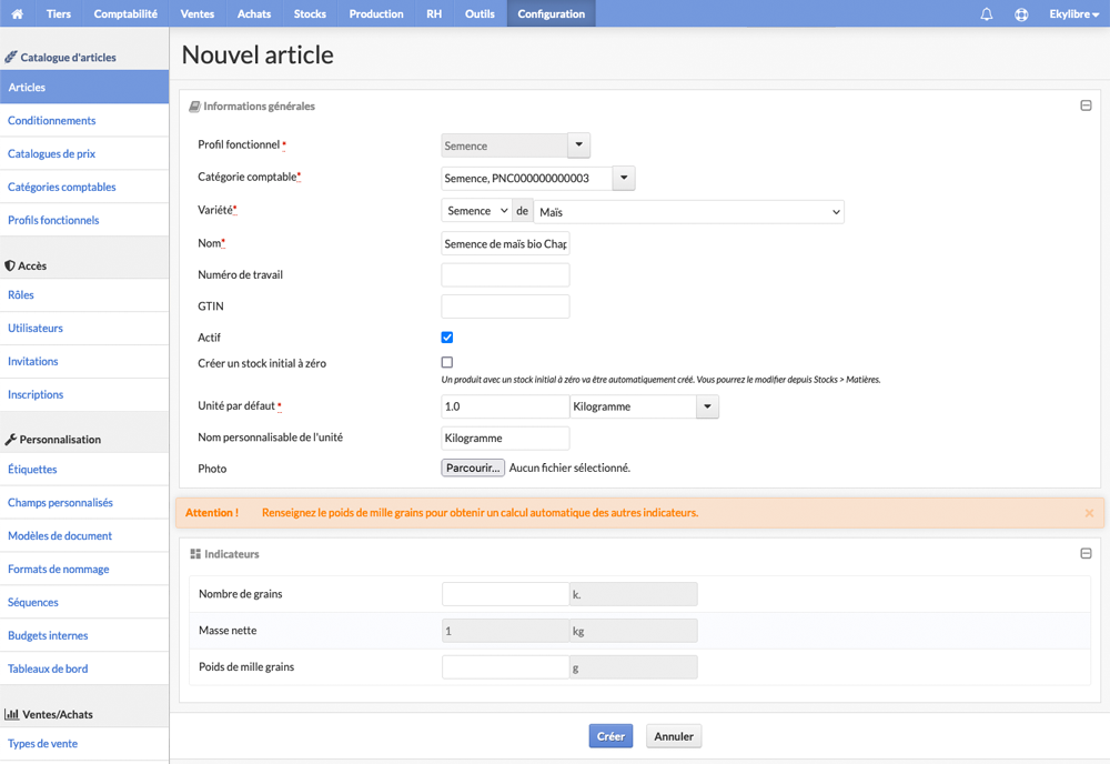 Nouvel article
