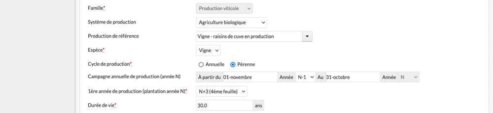 Activités pérennes