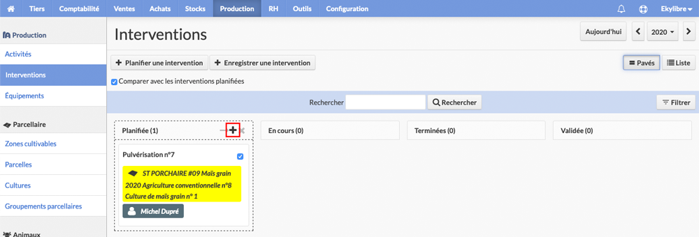 Vue intervention