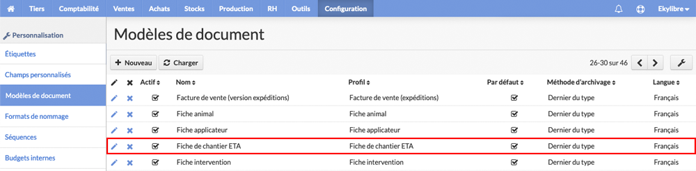 Modèles de document