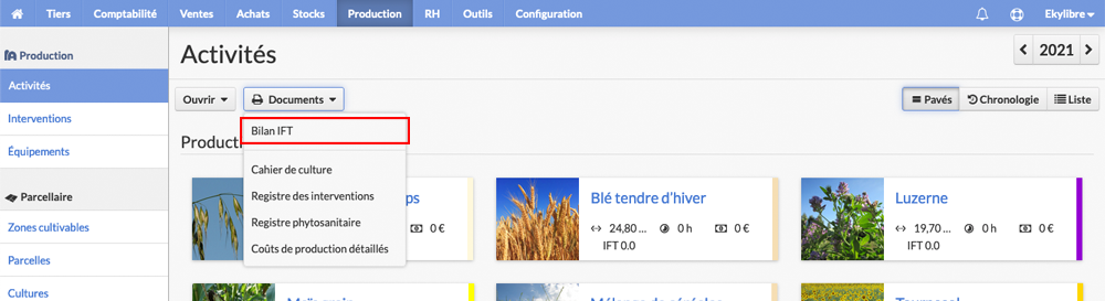 Édition bilan IFT