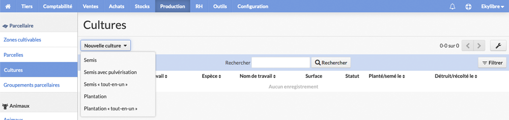 Sélection intervention