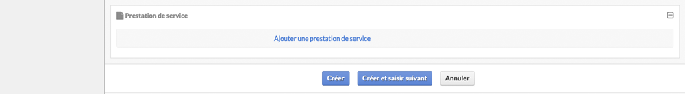 Prestation de service
