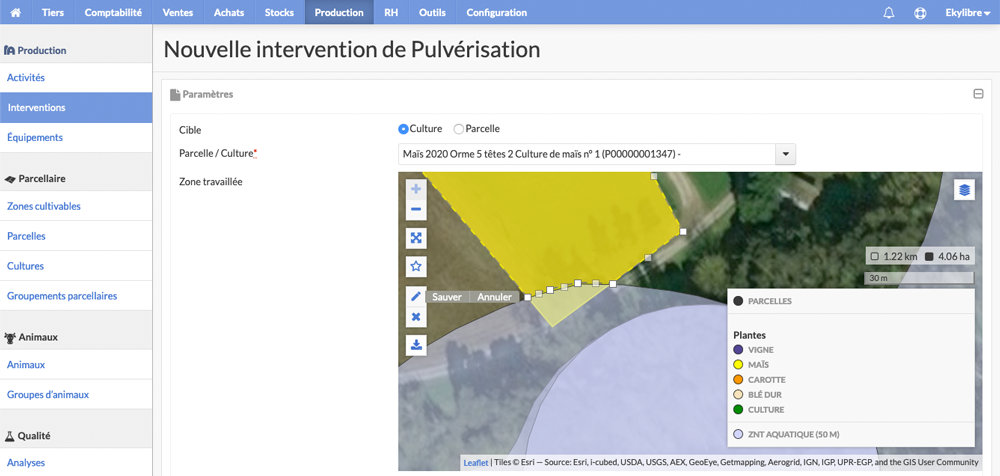 Délimitation intervention
