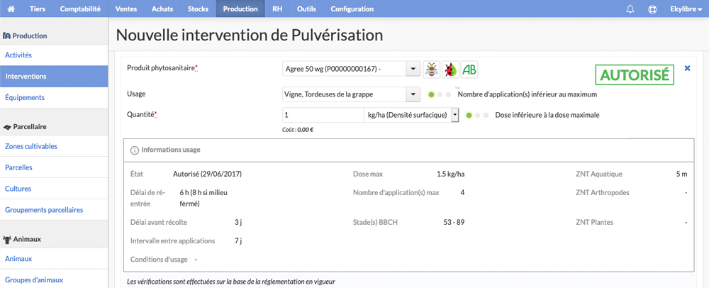 Mentions autorisées