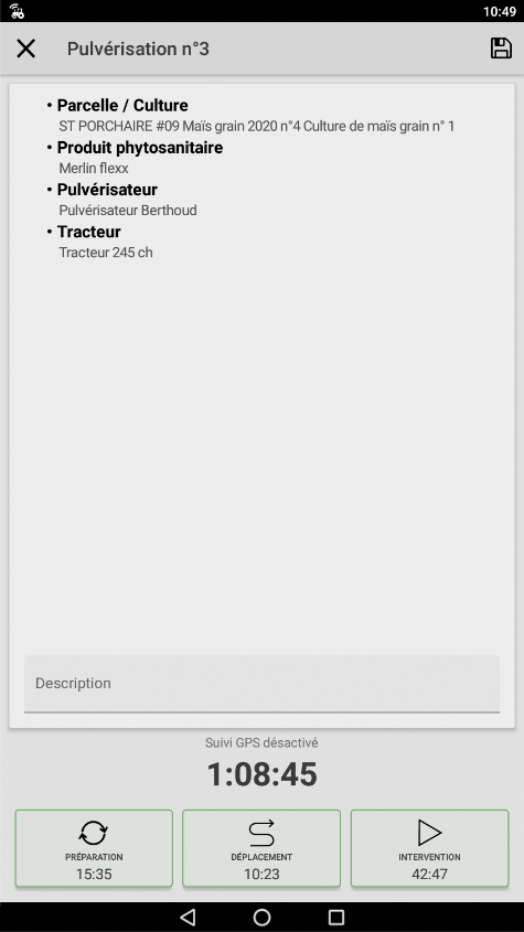 Suspension enregistrement