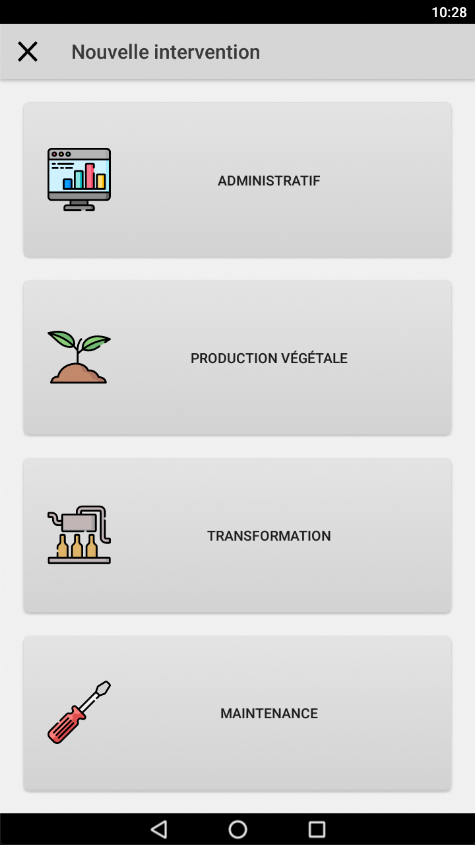 Sélection intervention