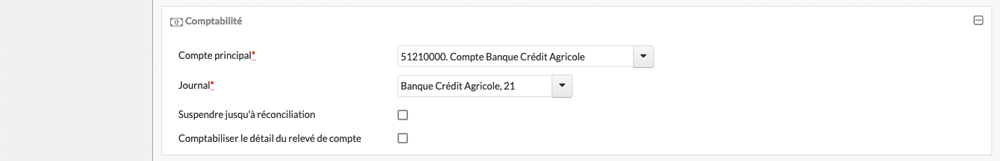 Sélection compte