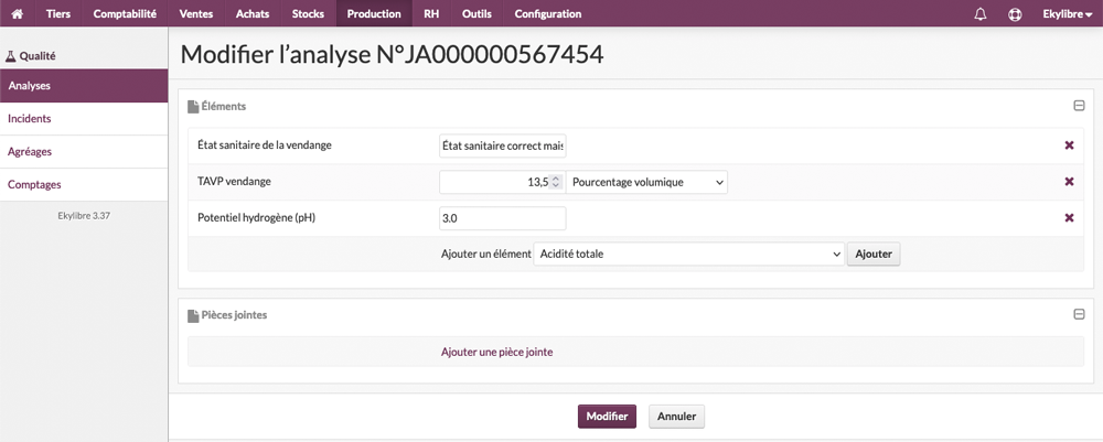 Fiche analyse