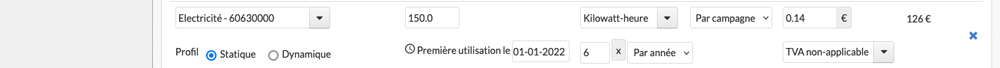 Modifier une dépense
