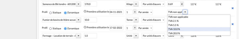 Affectation TVA