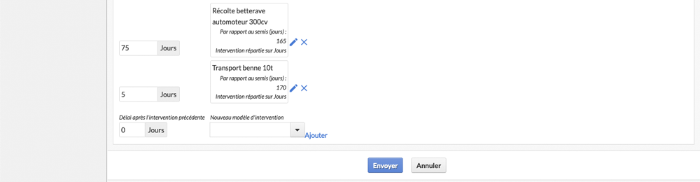 Modification itinéraire