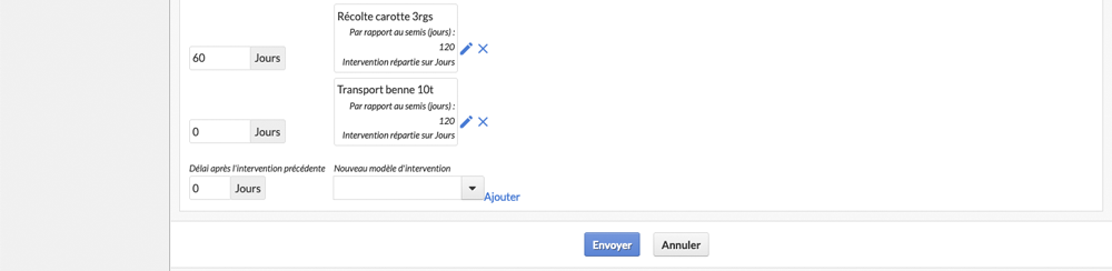 Modification itinéraire